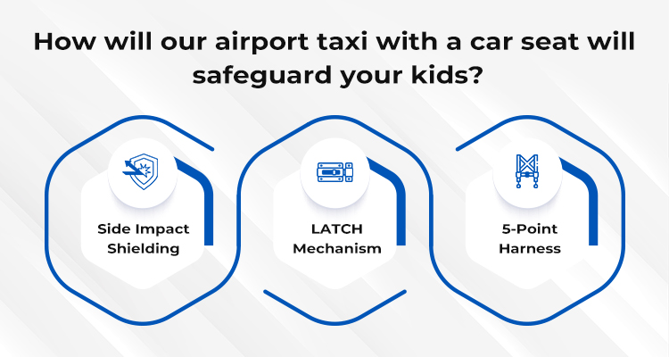 How will our airport taxi with a car seat will safeguard your kids?