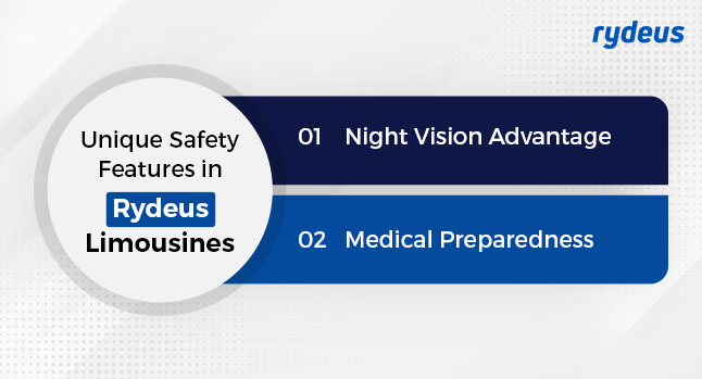 Unique Safety Features in Rydeus Limousines