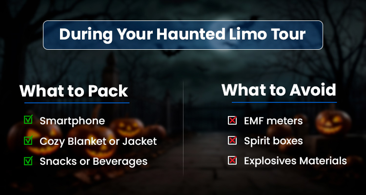 What to Pack for a Haunted Limo Ride